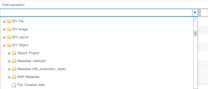 Download overview field expressions