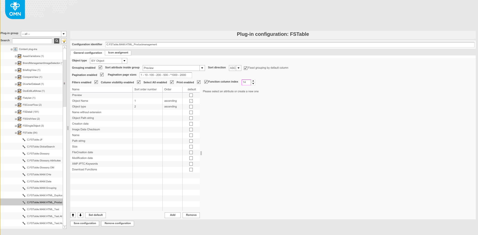 content plugin fstable
