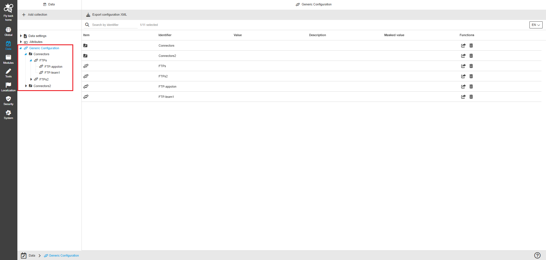 generic configuration overview