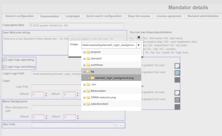wallpapers login modal