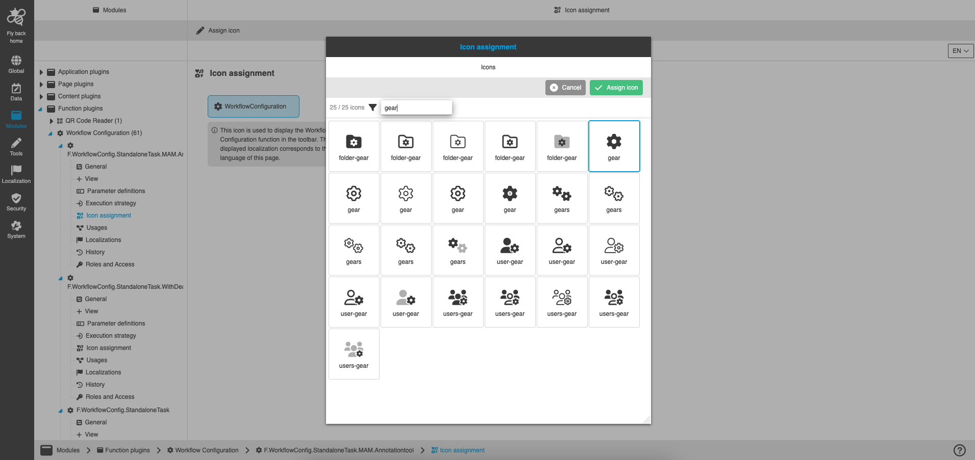 icon assignment cc modal