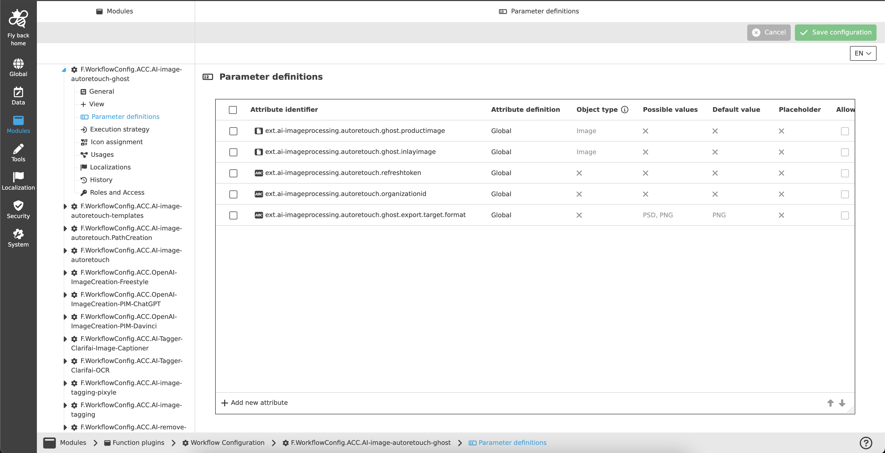 Autoretouch Ghost example configuration