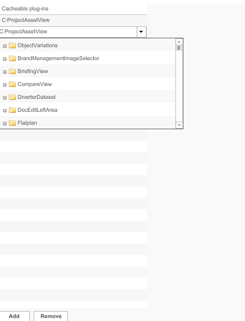 Mandator cache configuration