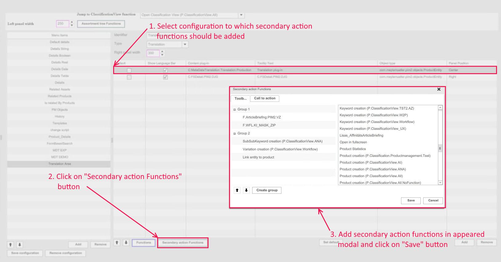F SecondaryActionFunction