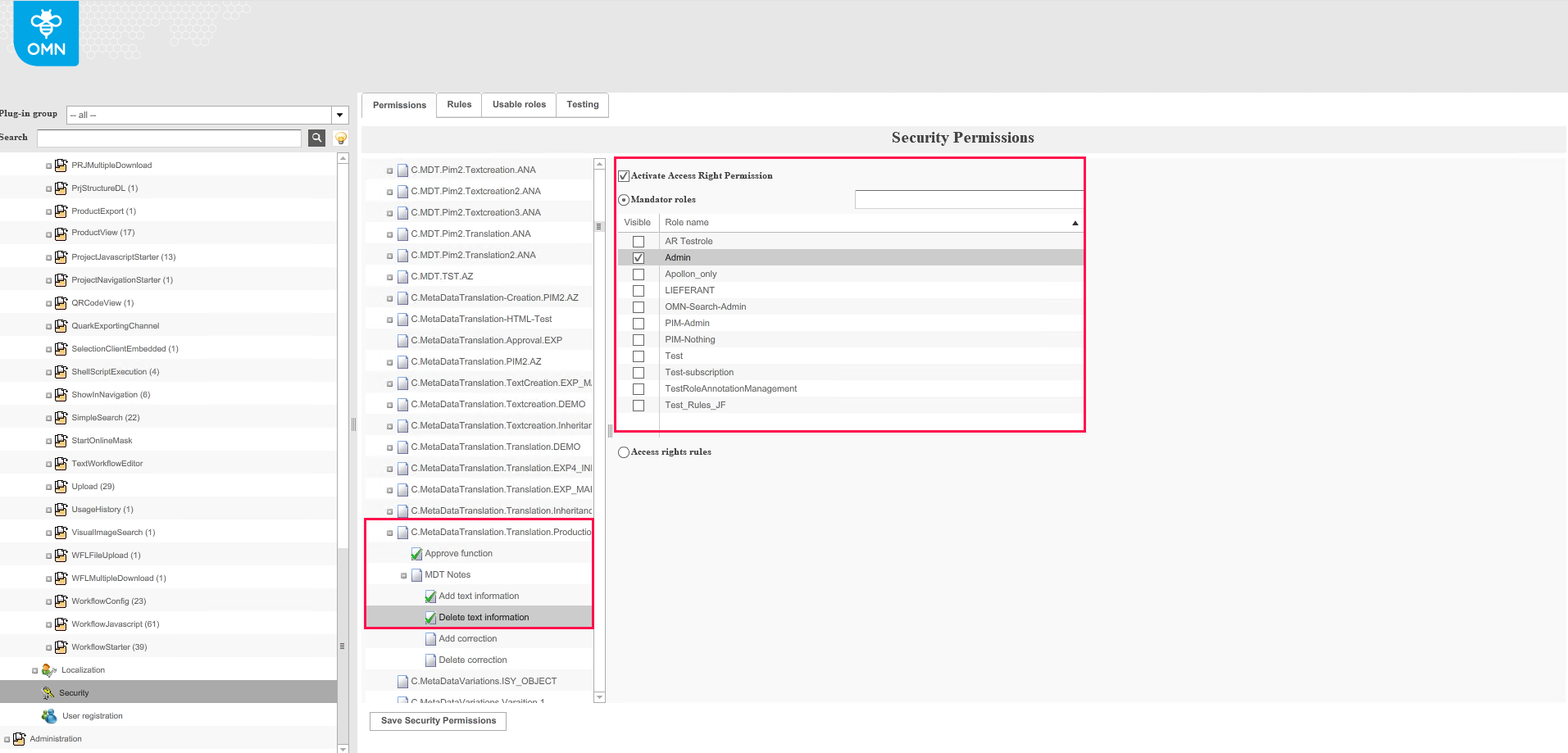 F Security DeleteTextInformation