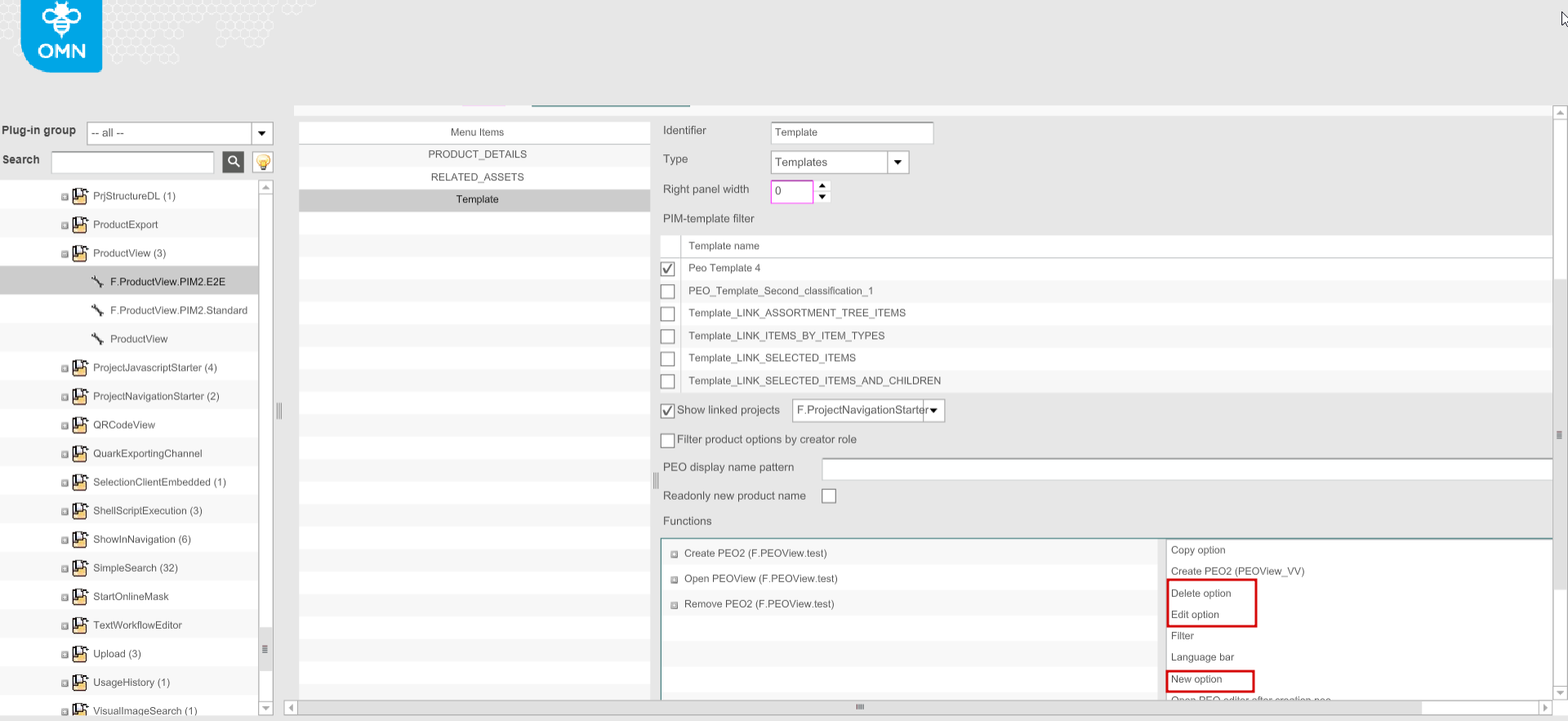 ProductView irrelevant functions