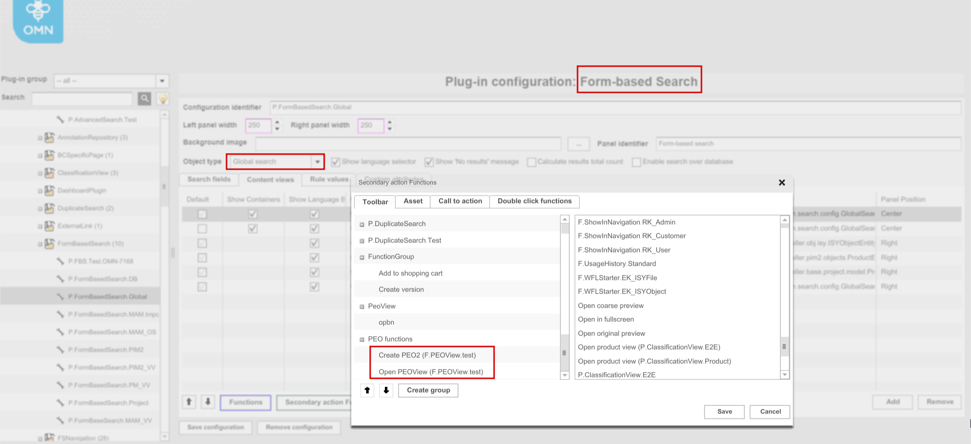 Globas peo functions