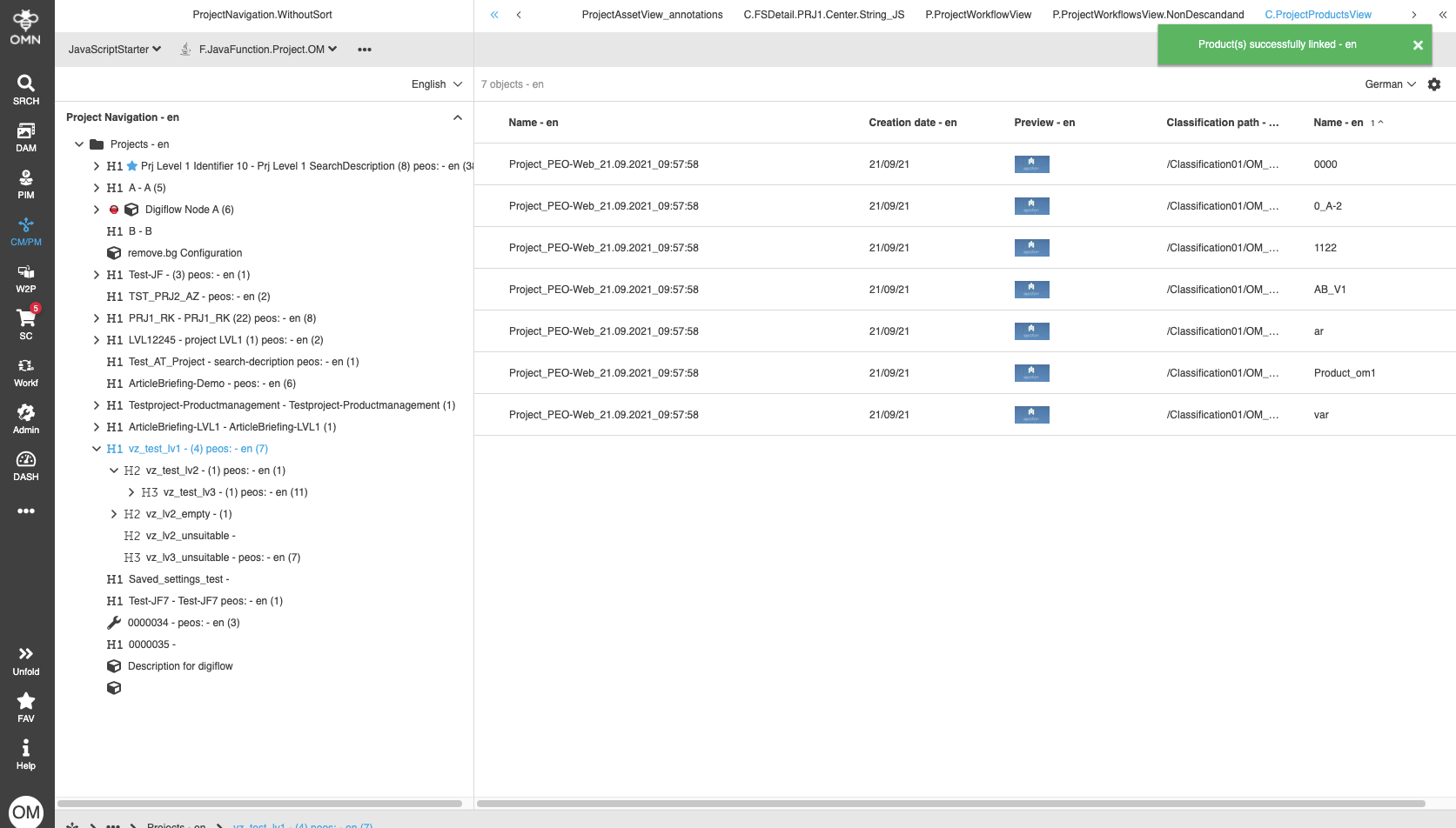 Autolinking is done. PEOs are created