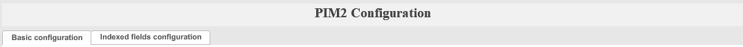 PIM2 tabs overview
