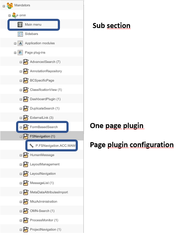 Plugin structure config client