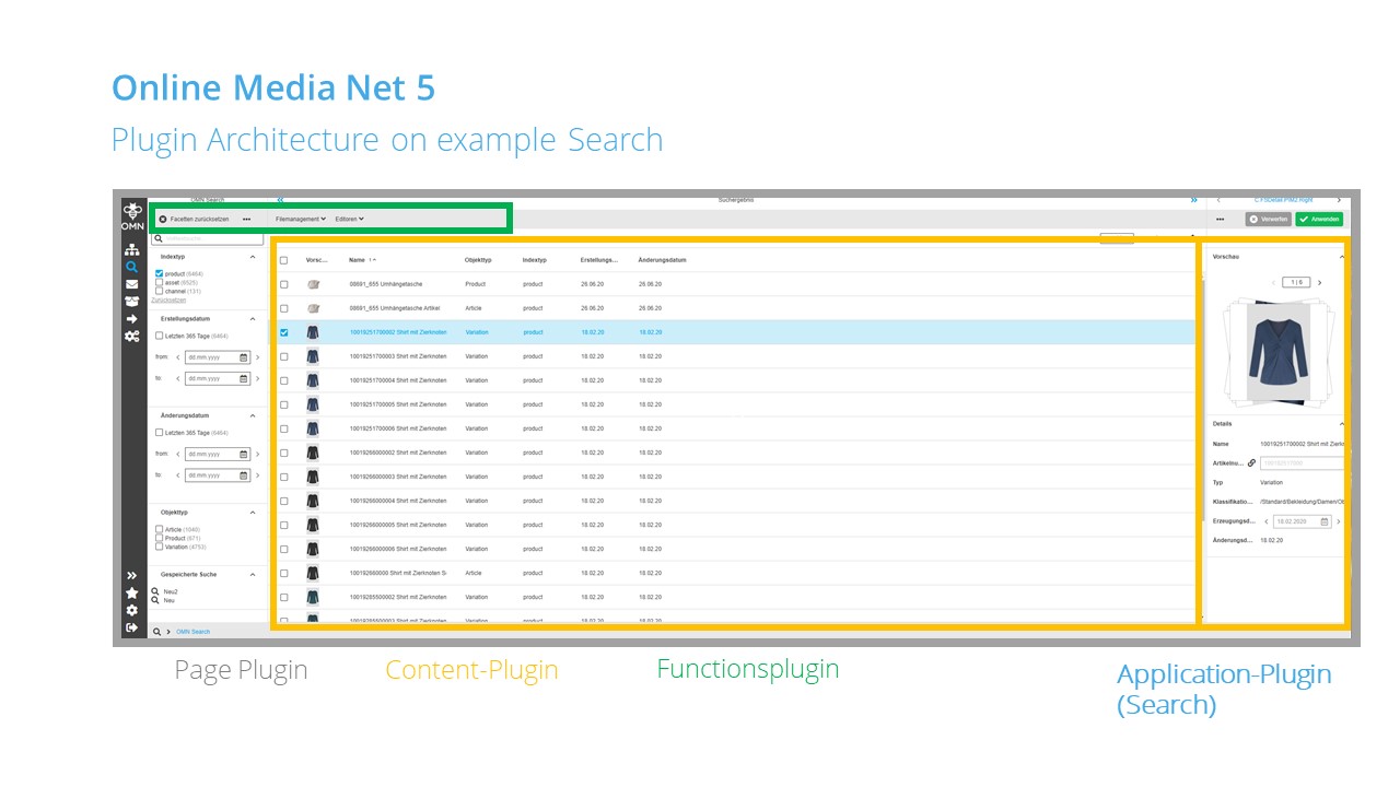 Plugin structure in frontend