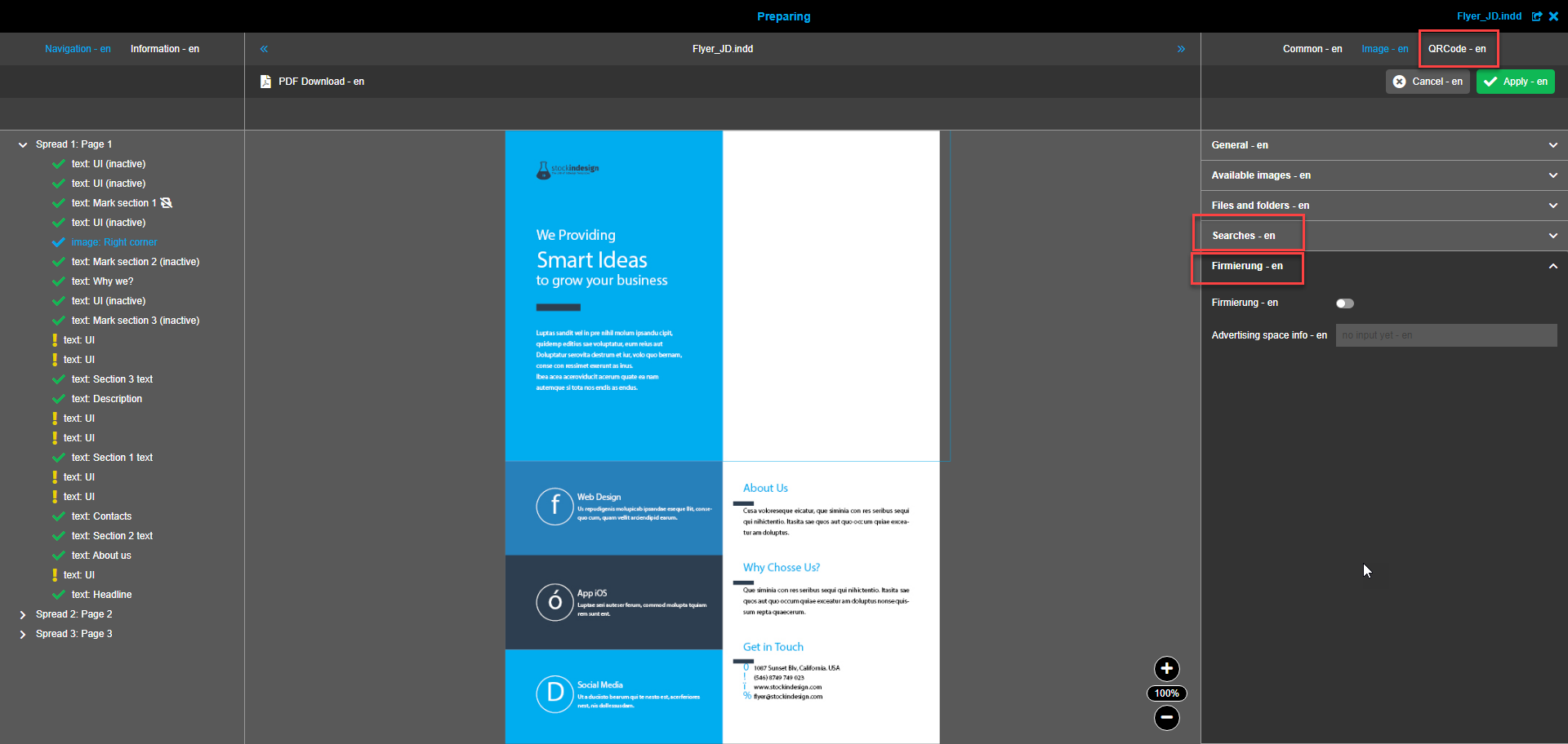 Preparing image box editor frontend
