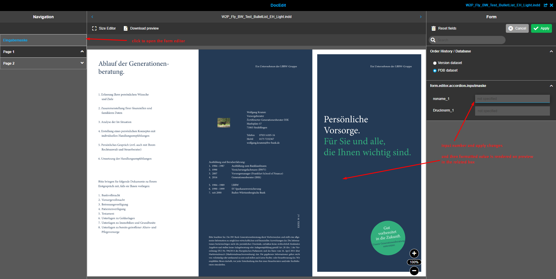 doc edit form editor