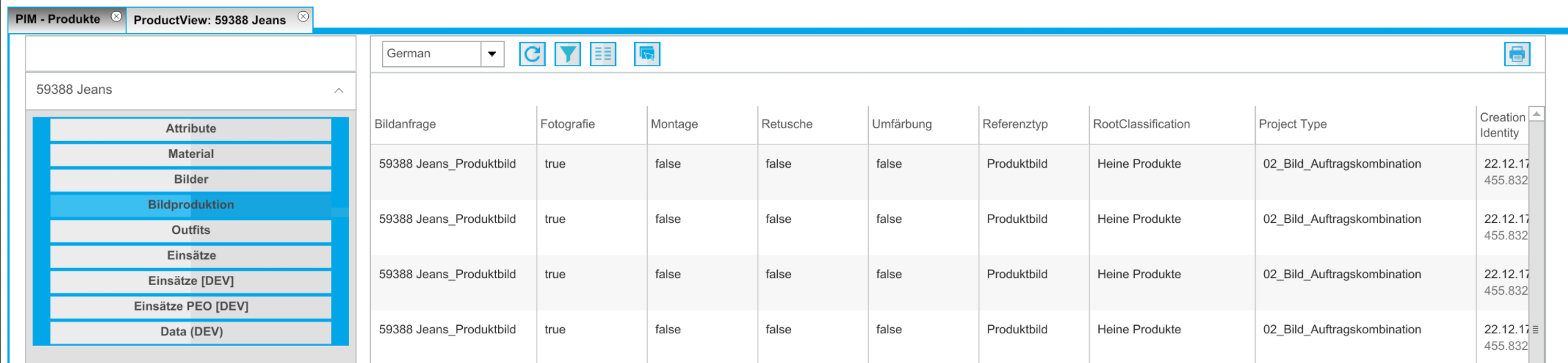 ProductView PM objects client