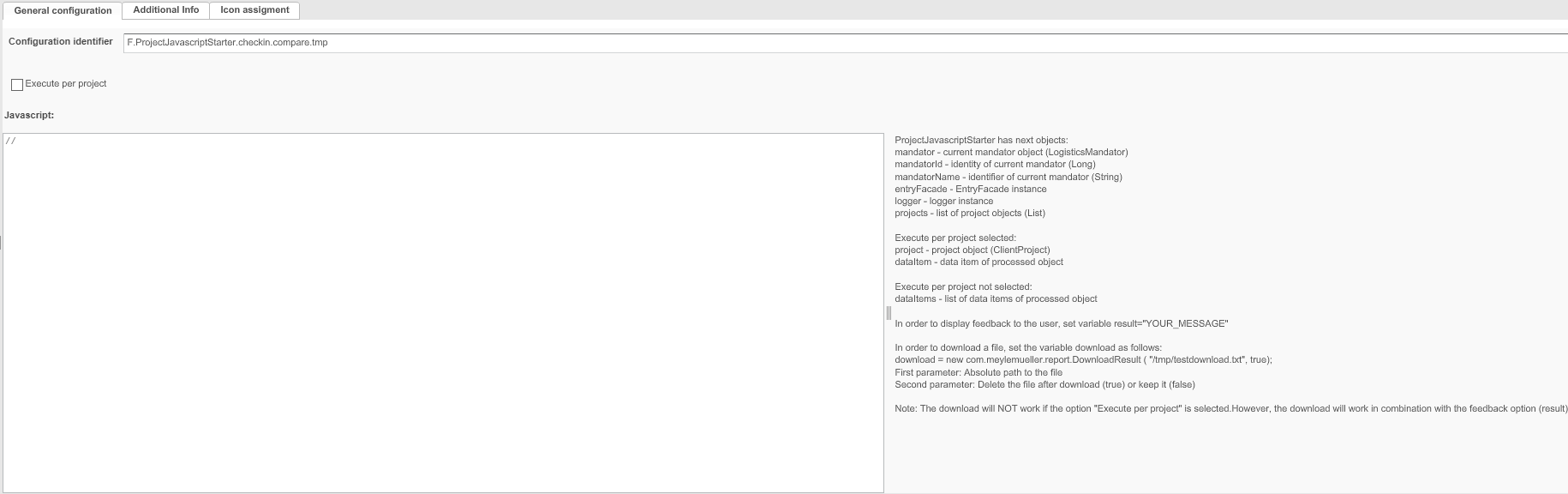 ProjectJavascriptStarter overview configuration