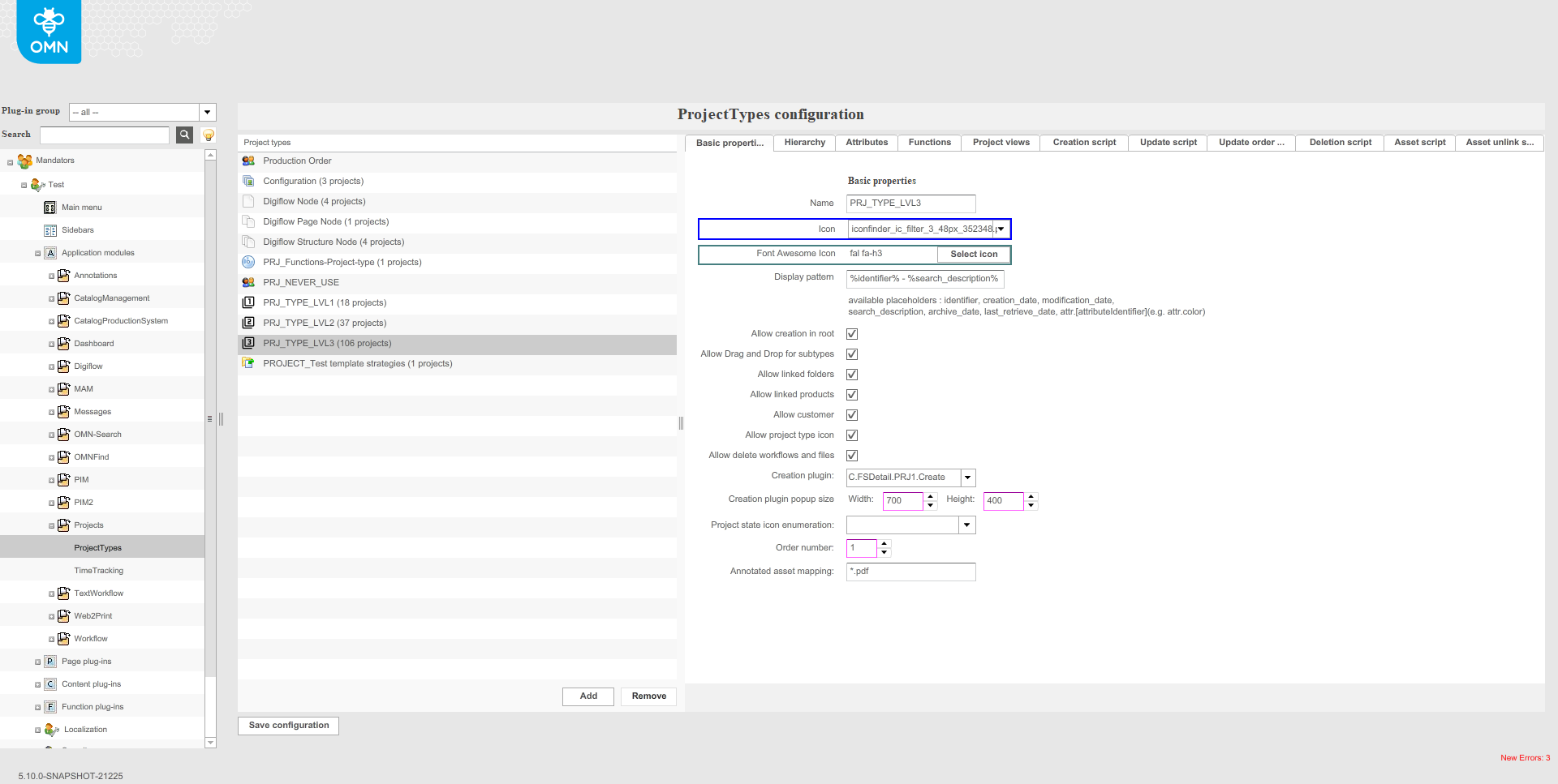 ProjectTypes basic properties