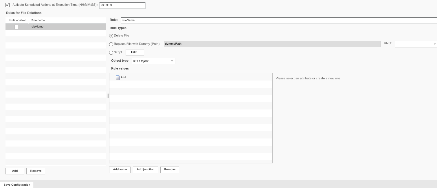 ScheduledActions configuration overview