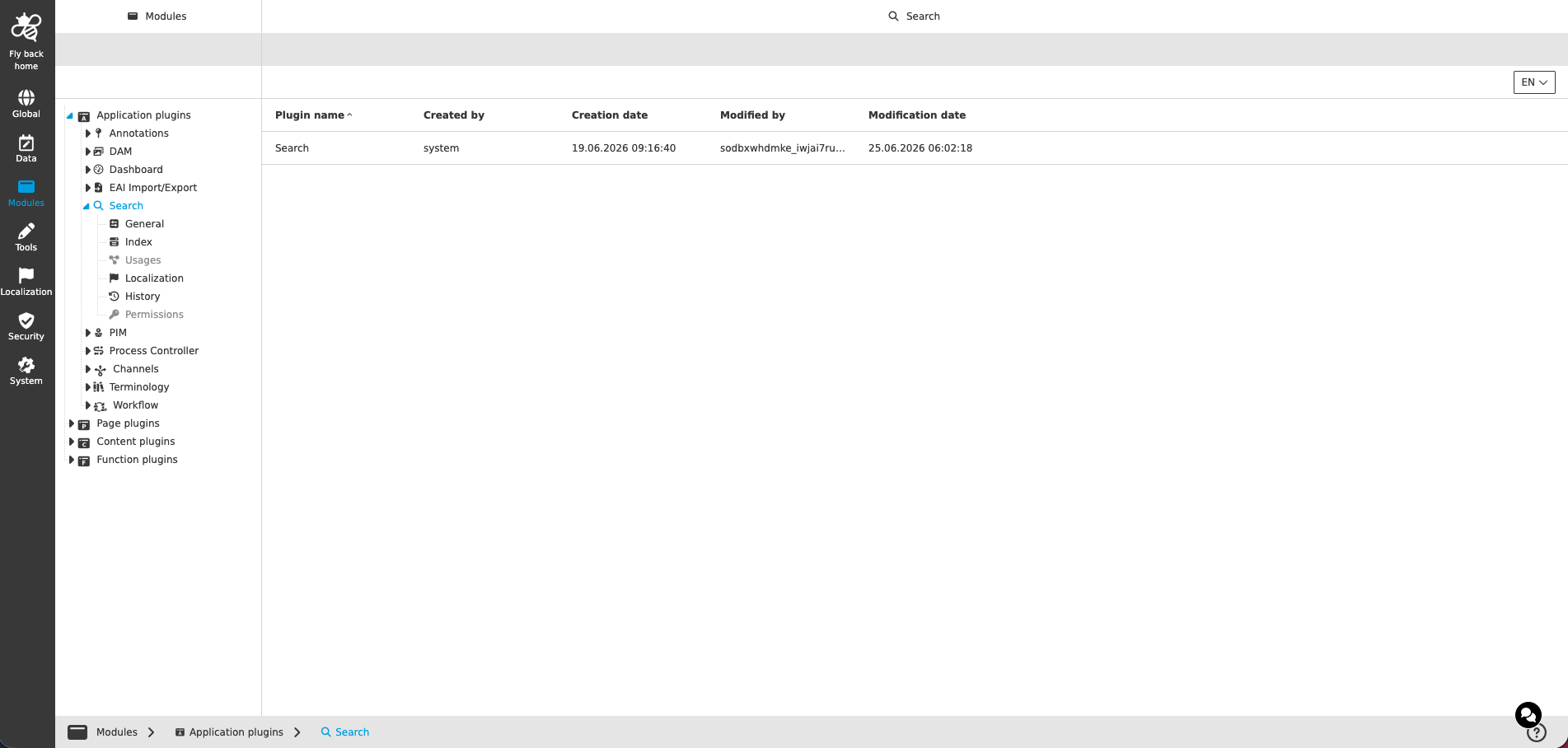 search application CC