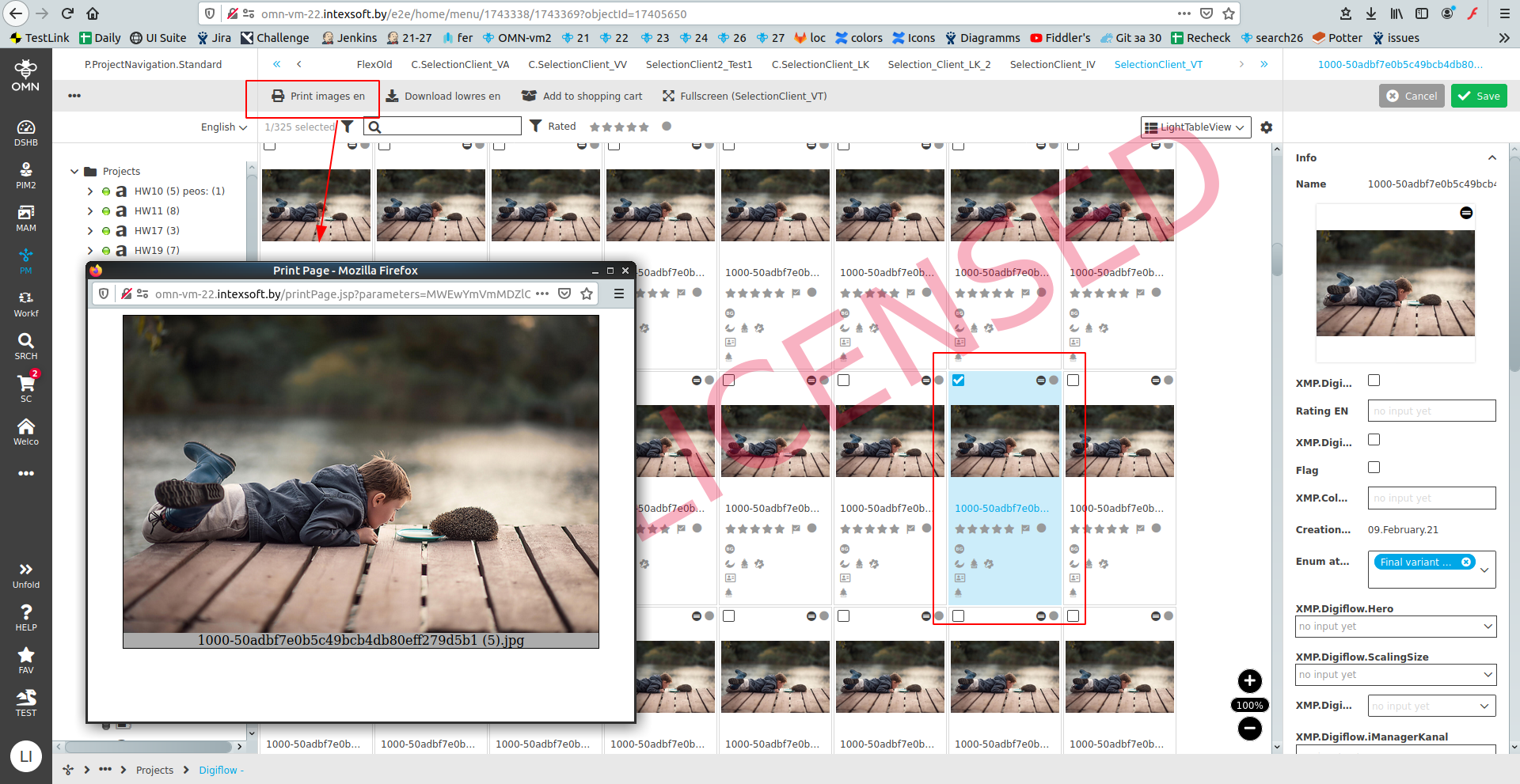 With selectOpen theion