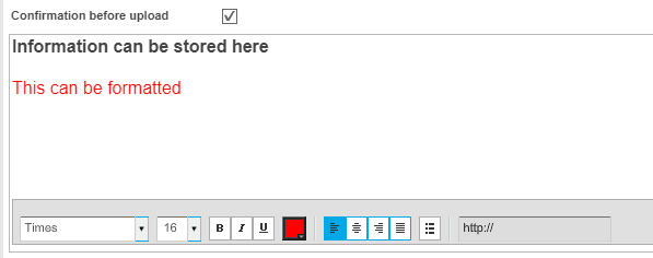 Figure Confirmation before upload