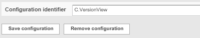 VersionView configuration overview