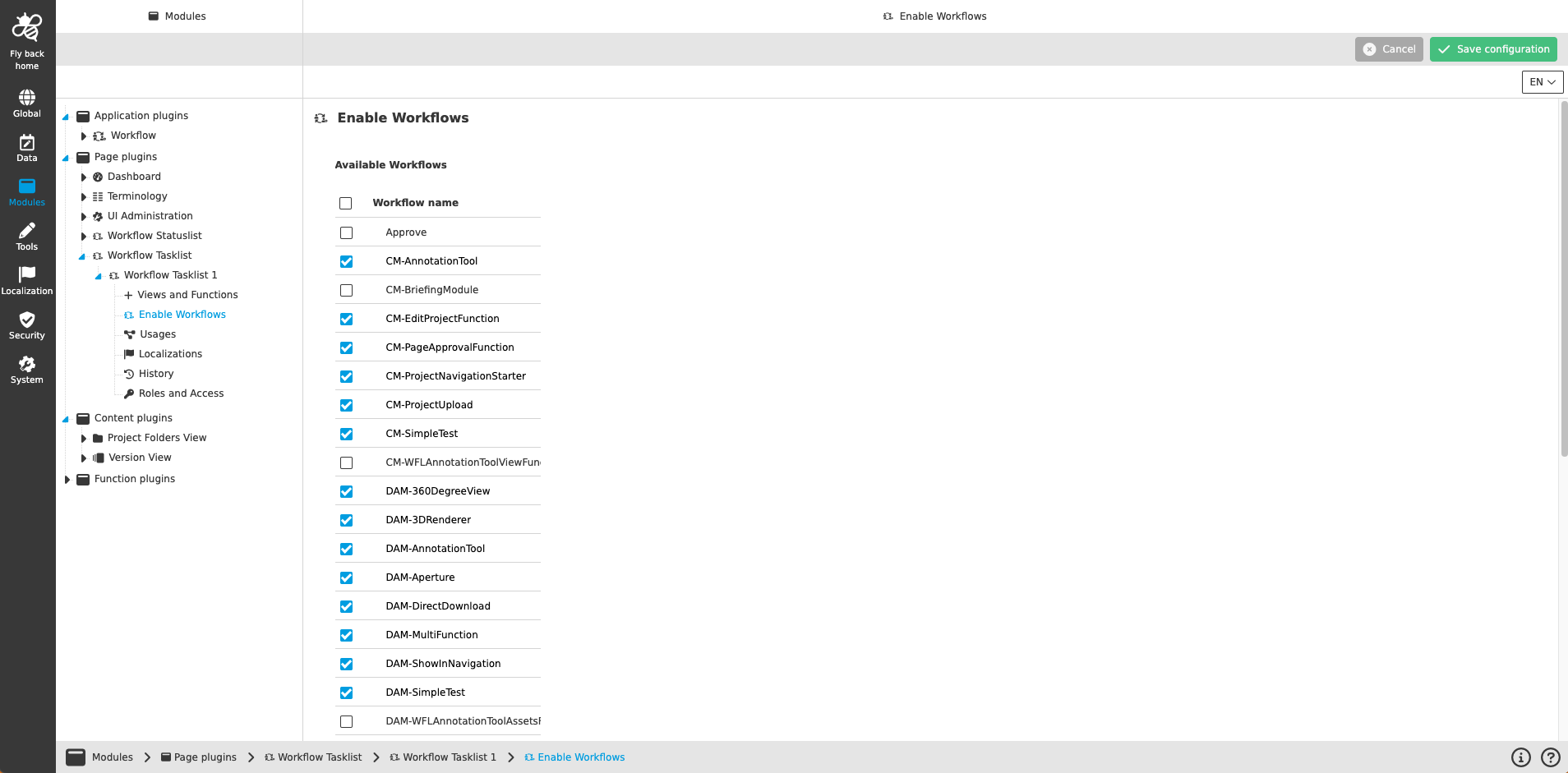 Workflow Tasklist CC