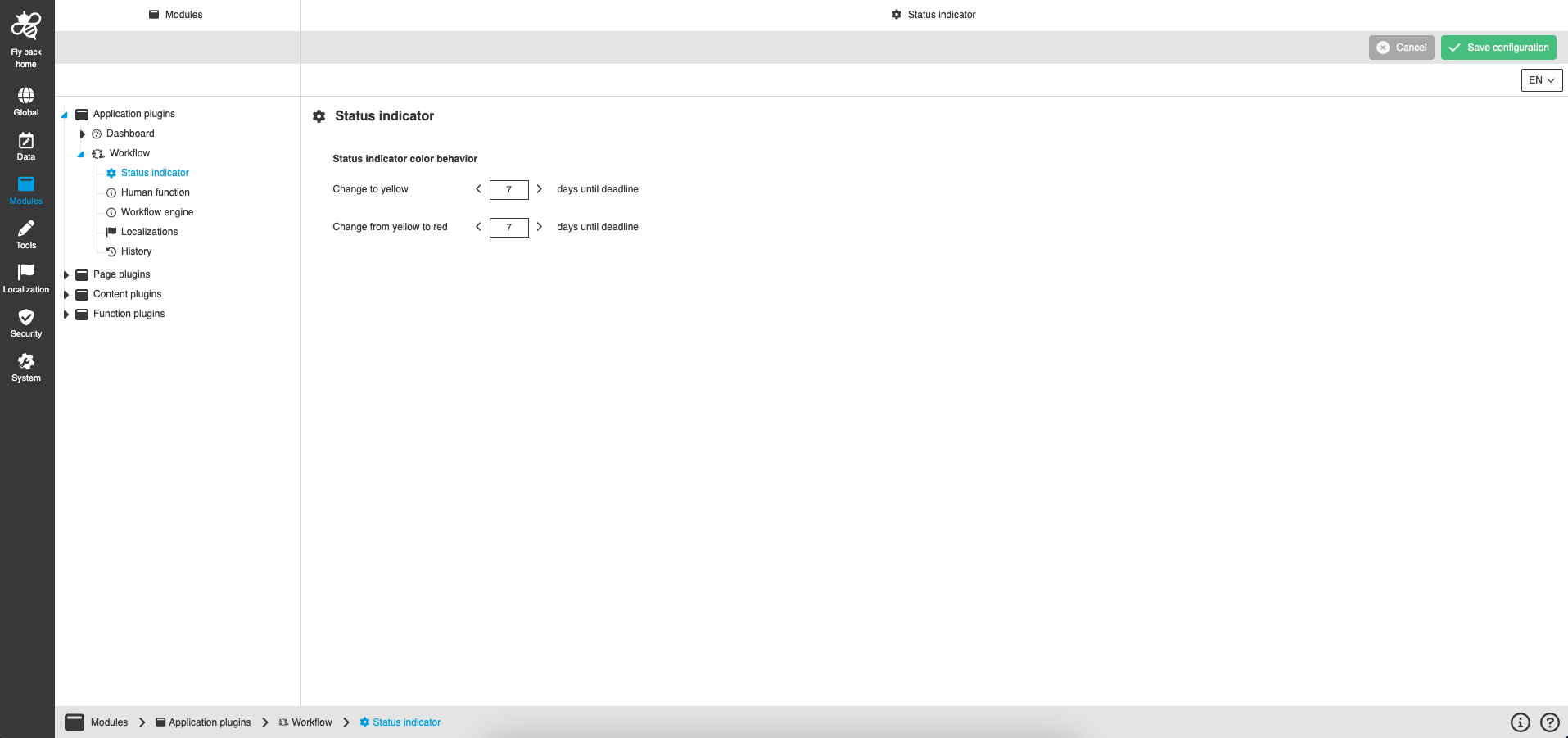 workflow plugin cc status indicator