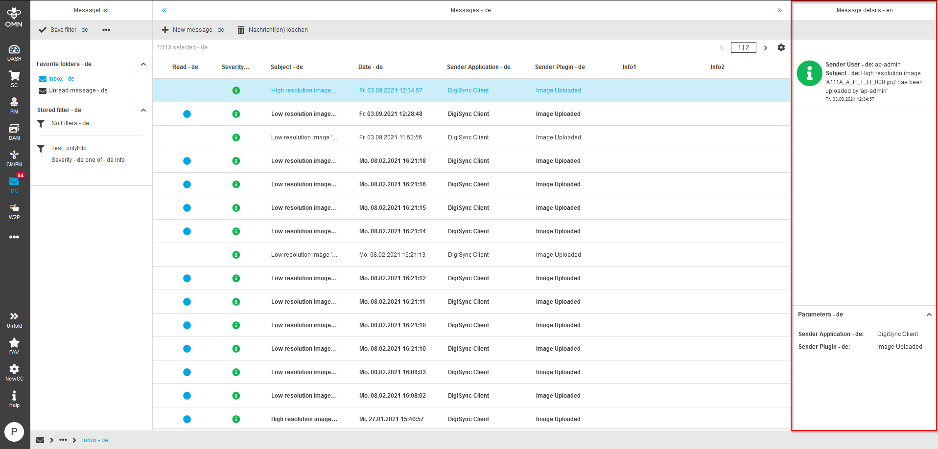 OMN EndUser MessageClient AB7