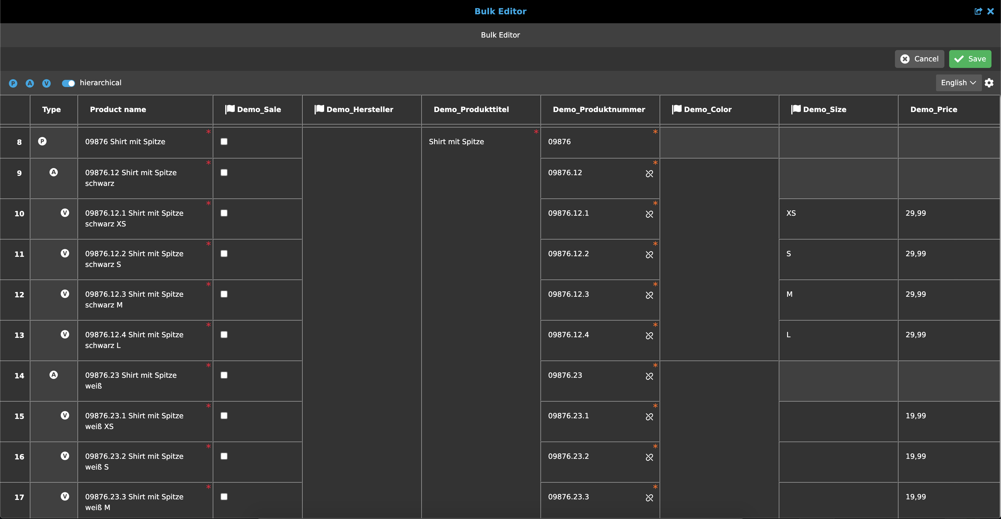 Language dependency EN