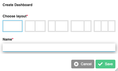 Select layout and name