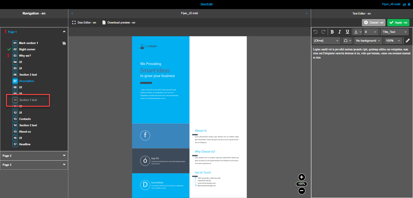 DocEdit disabled text box