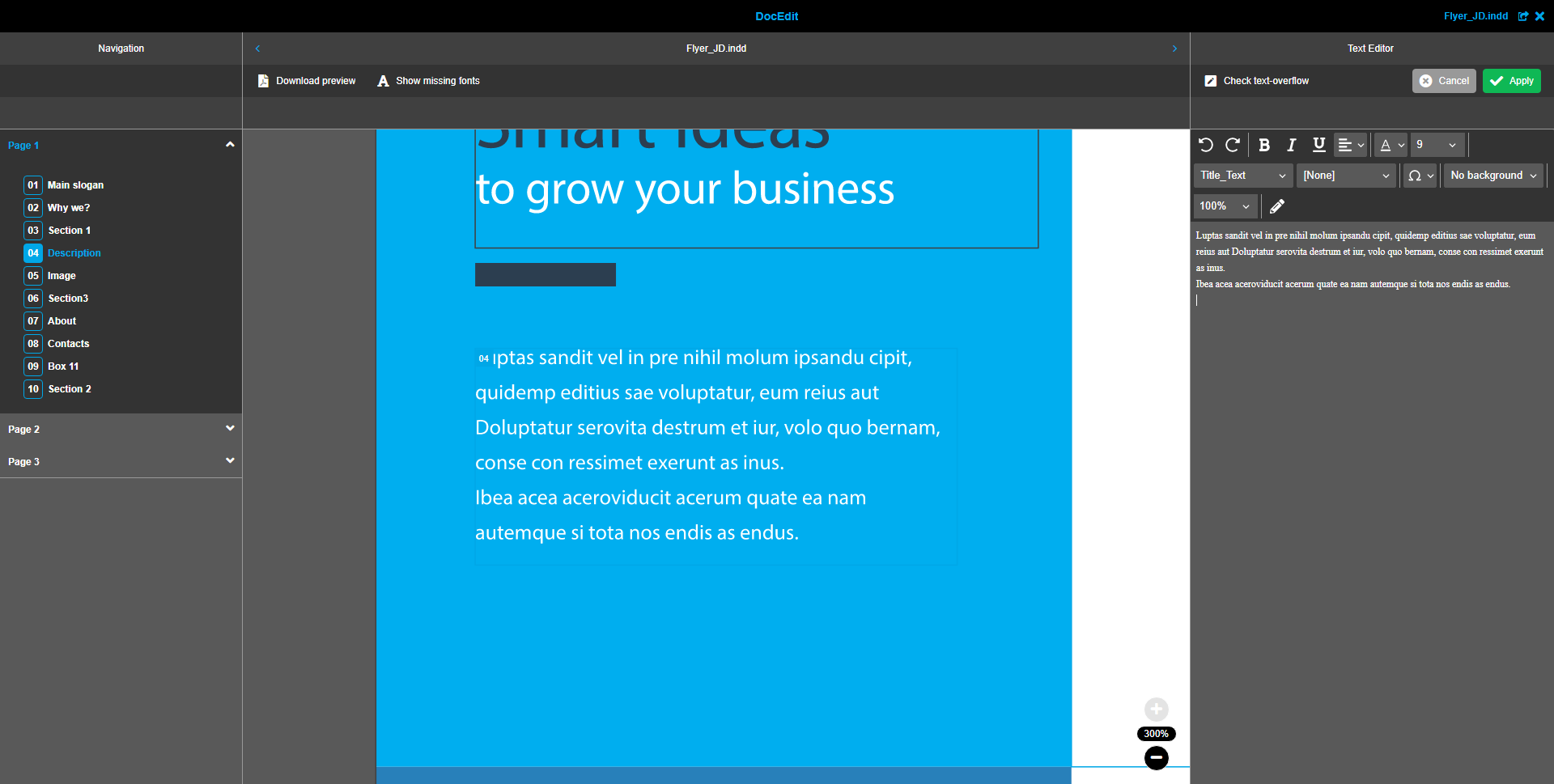 DocEdit text box editor 5.10