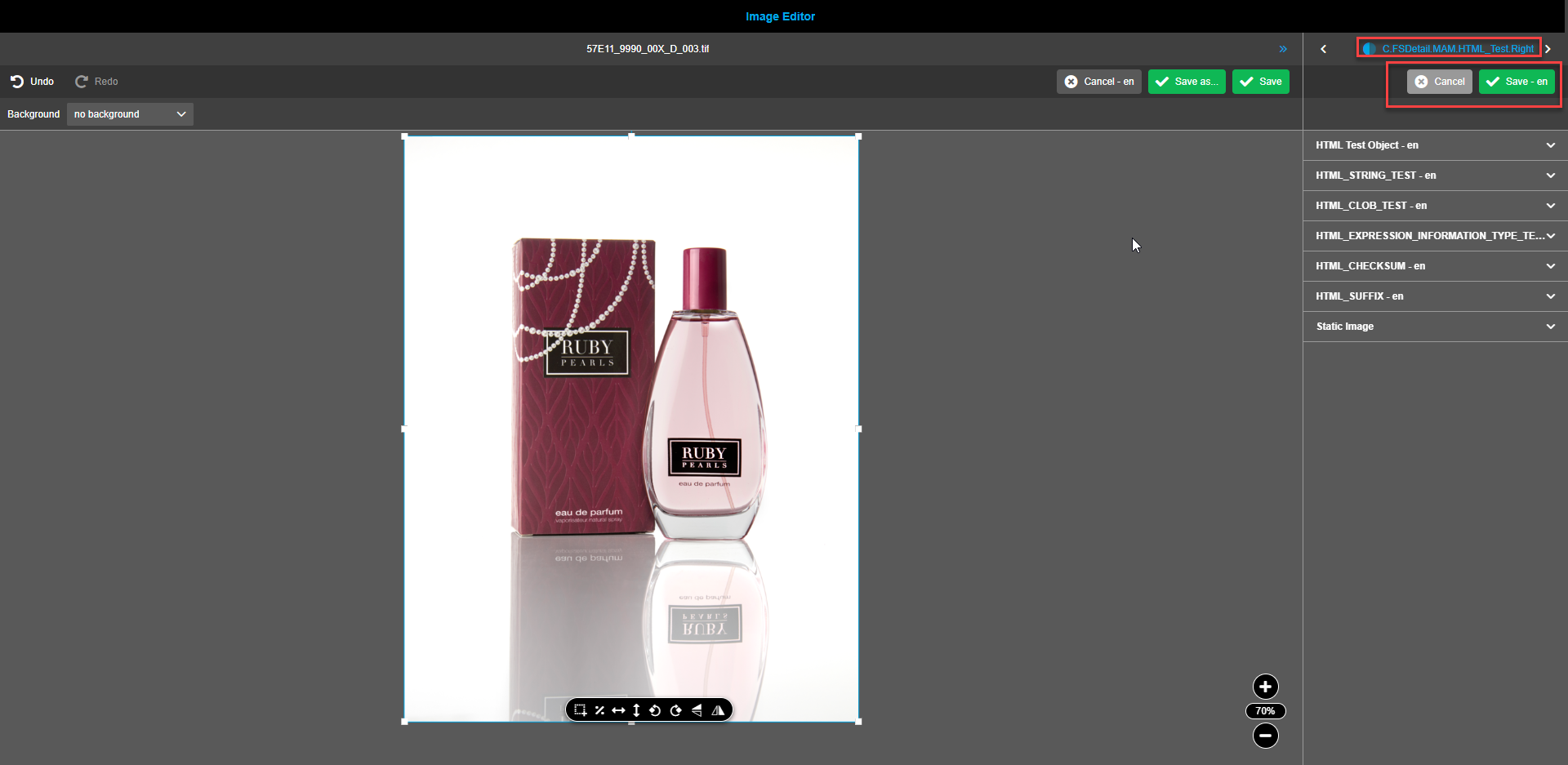 Image editor right view navigation bar FSDetails