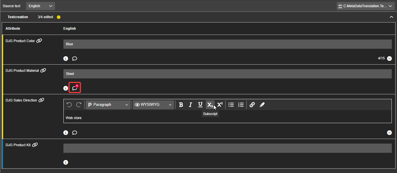 F CorrectionIndicator