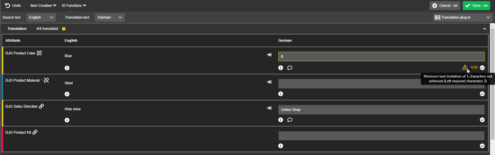 F LimitationValidation