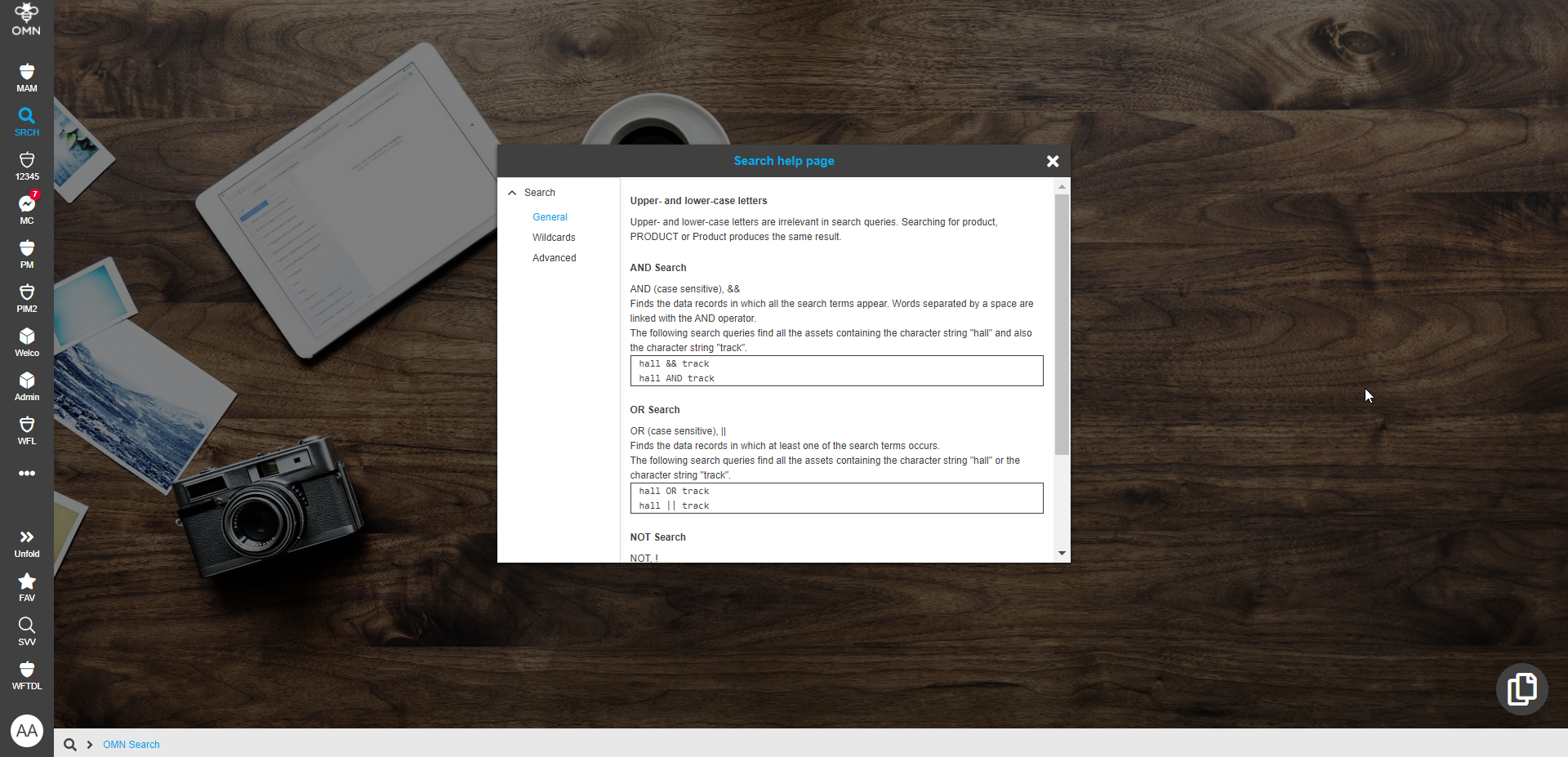 OMN-Search - Help page