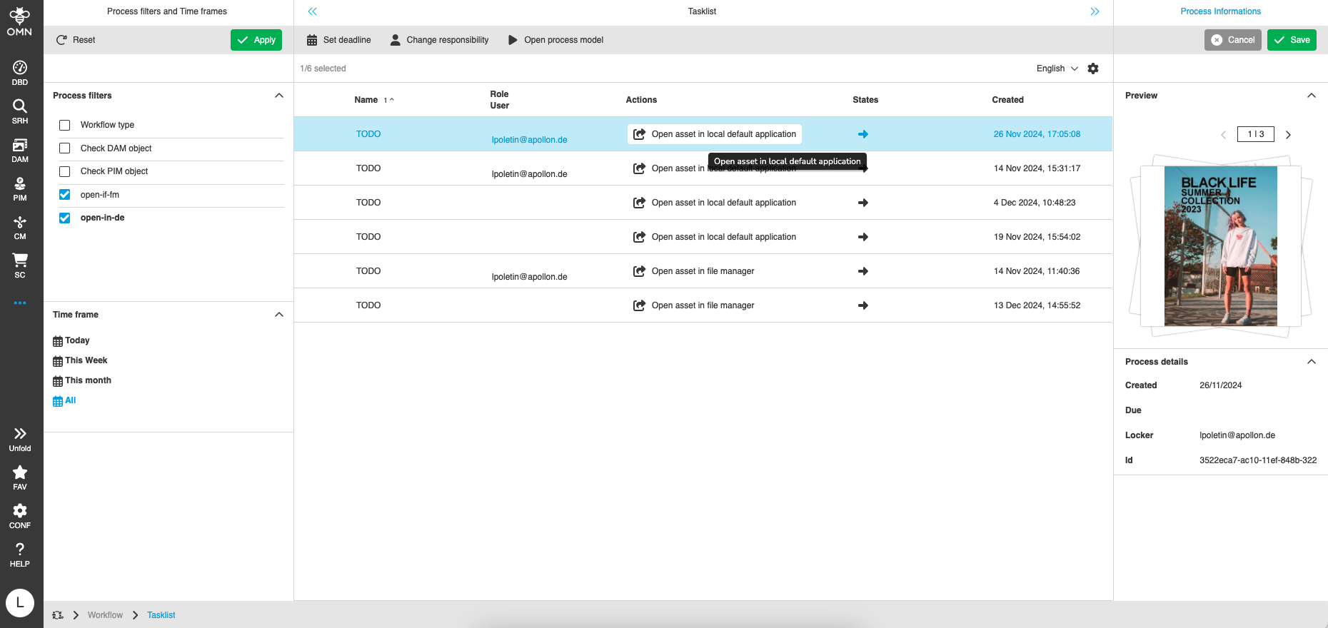 open in default app human function