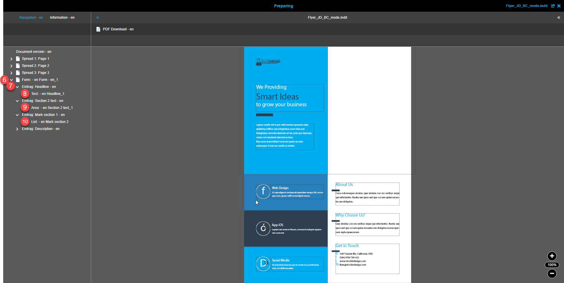 Preparing navigation BC activated entries 3