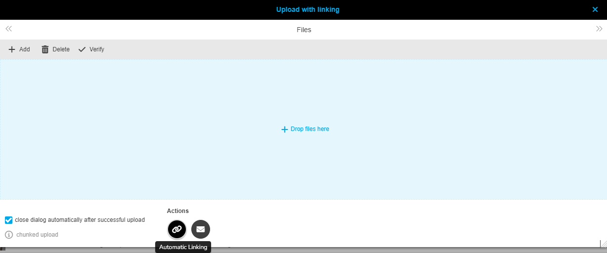 Upload autoLinking