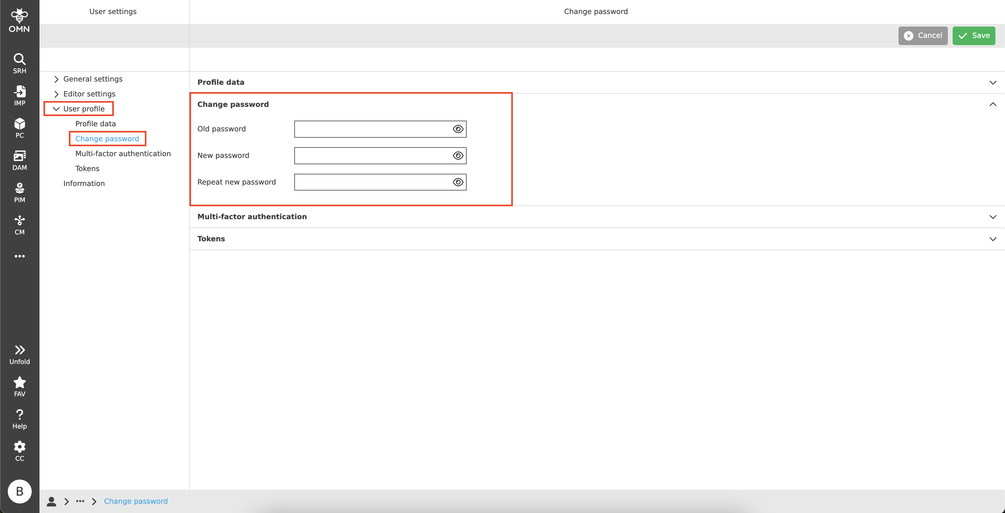 User Guide General functions and controls Password