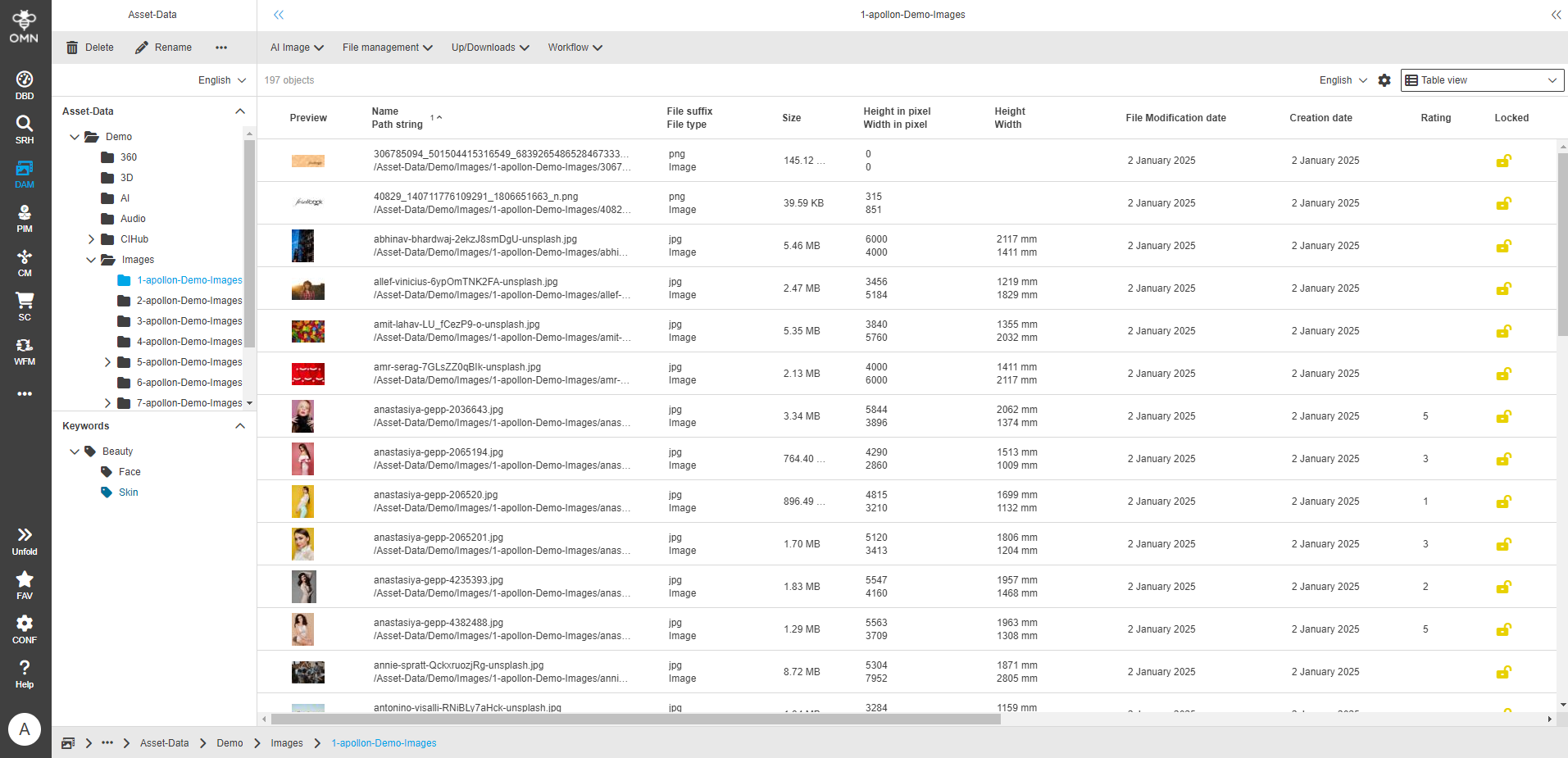 User Guide DAM filesystemStructure