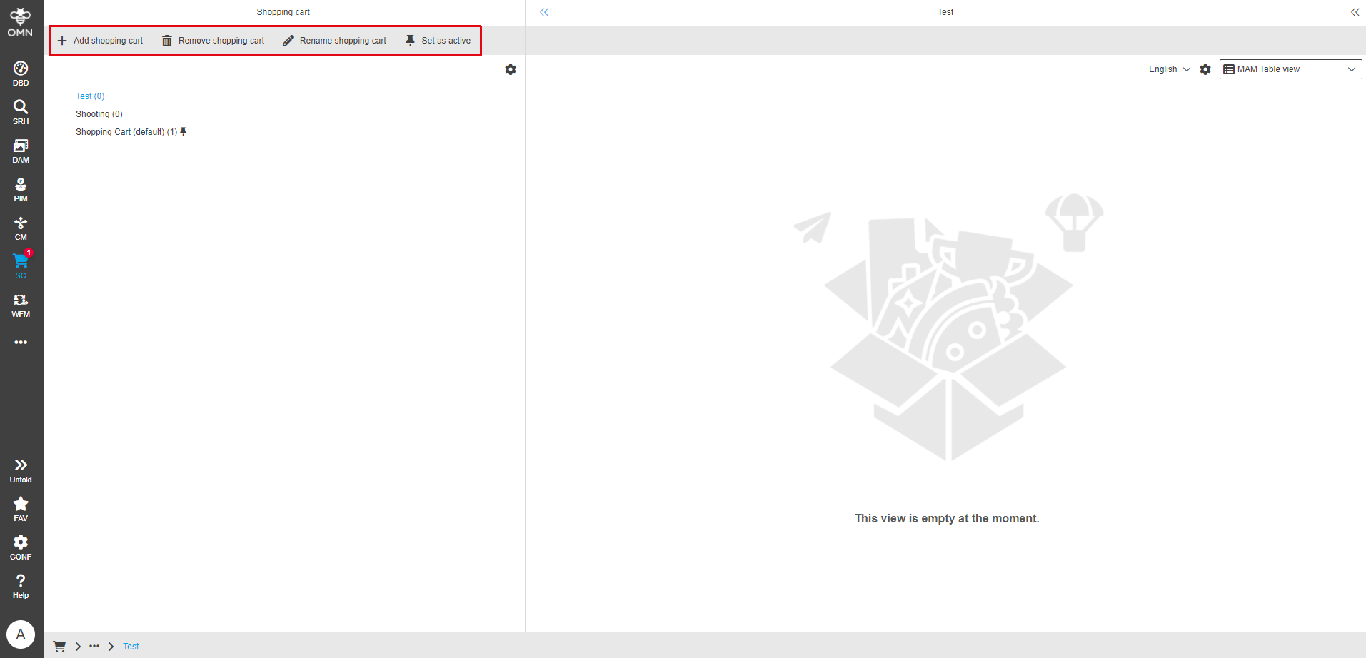 User Guide DAM shoppingCardFunction