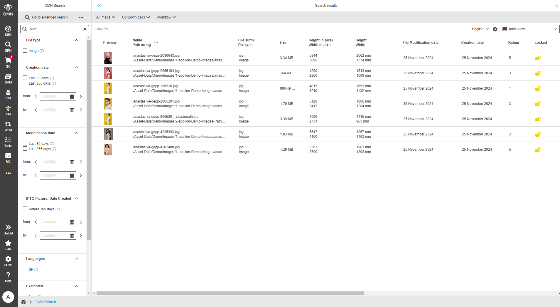 User Guide searchResult