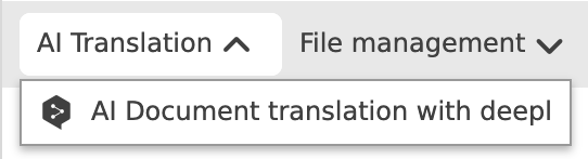 document translation function