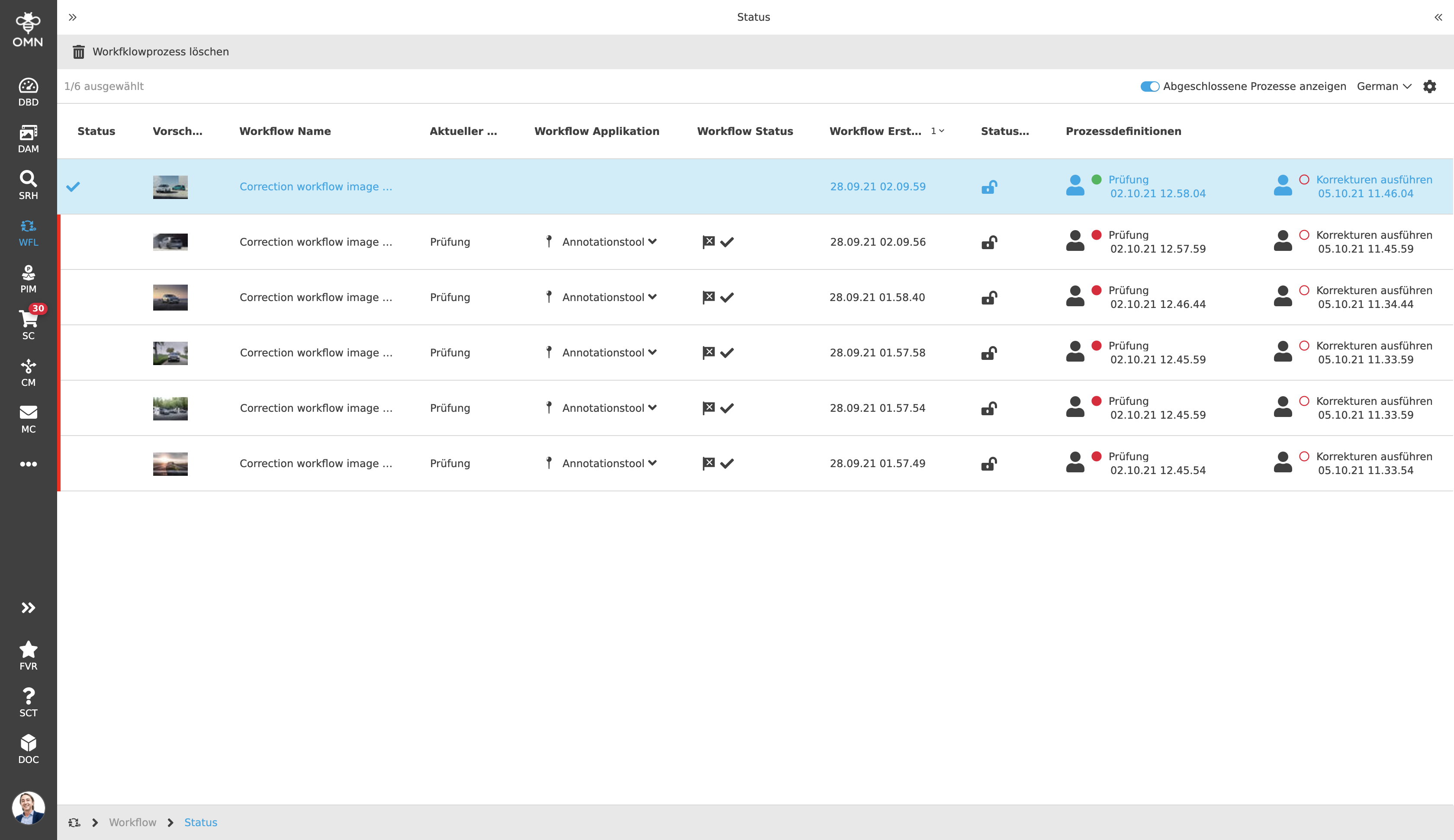 Acc WFL DE   Tasklist